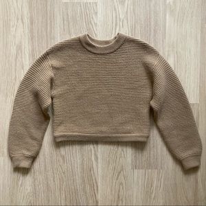 Chunky Caramel Sweater (CROPPED SWEATER 4156)